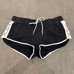 Abercrombie-fitch Women's Black and Grey Shorts